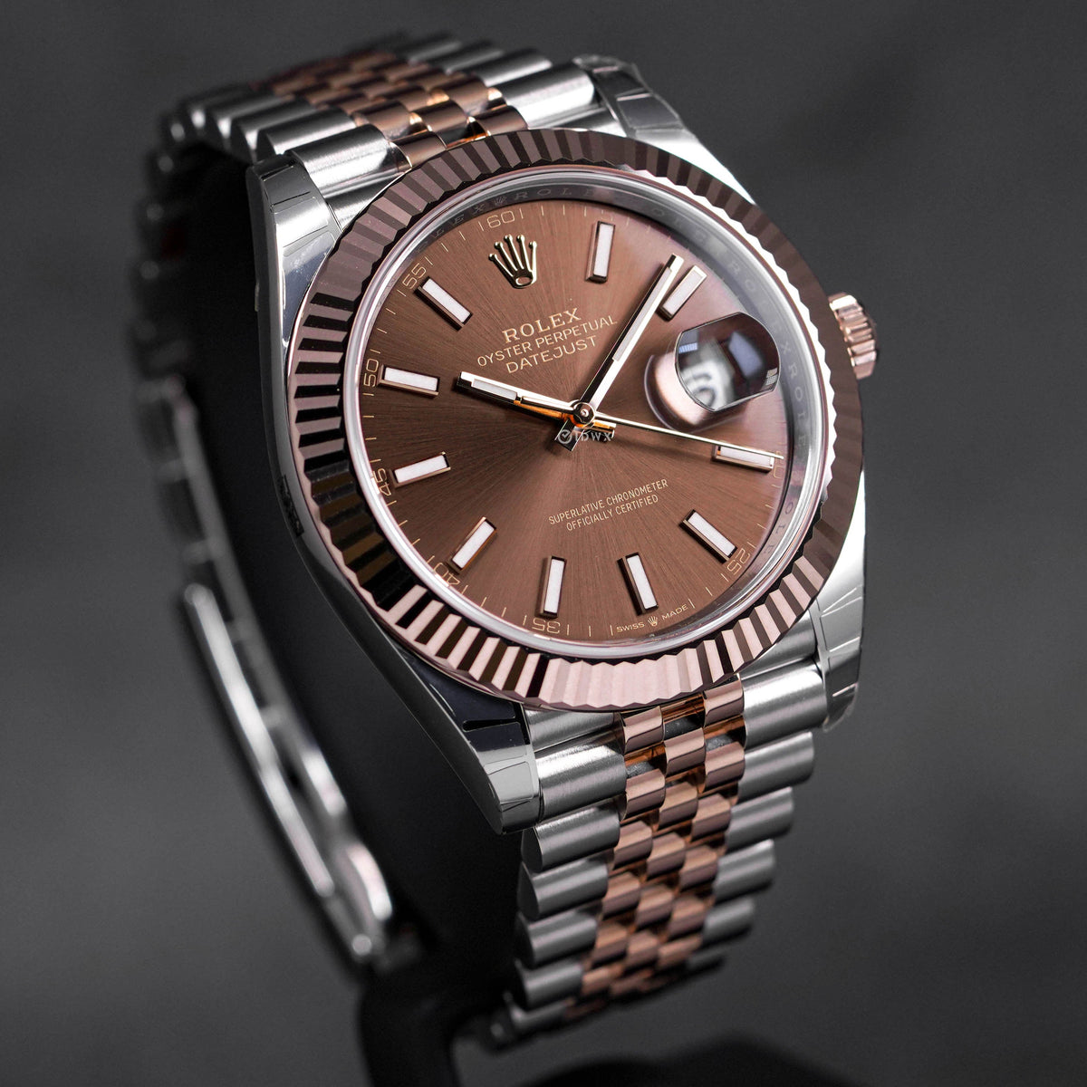 DATEJUST 41MM TWOTONE ROSEGOLD CHOCO DIAL (2023)
