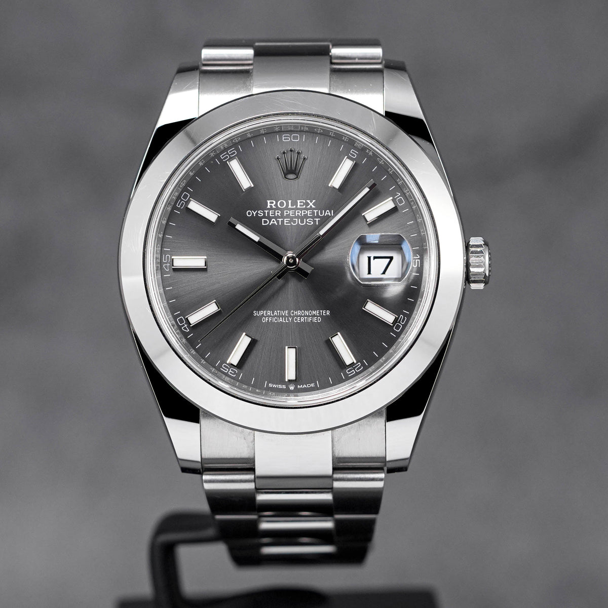 DATEJUST 41MM RHODIUM DIAL (2020)