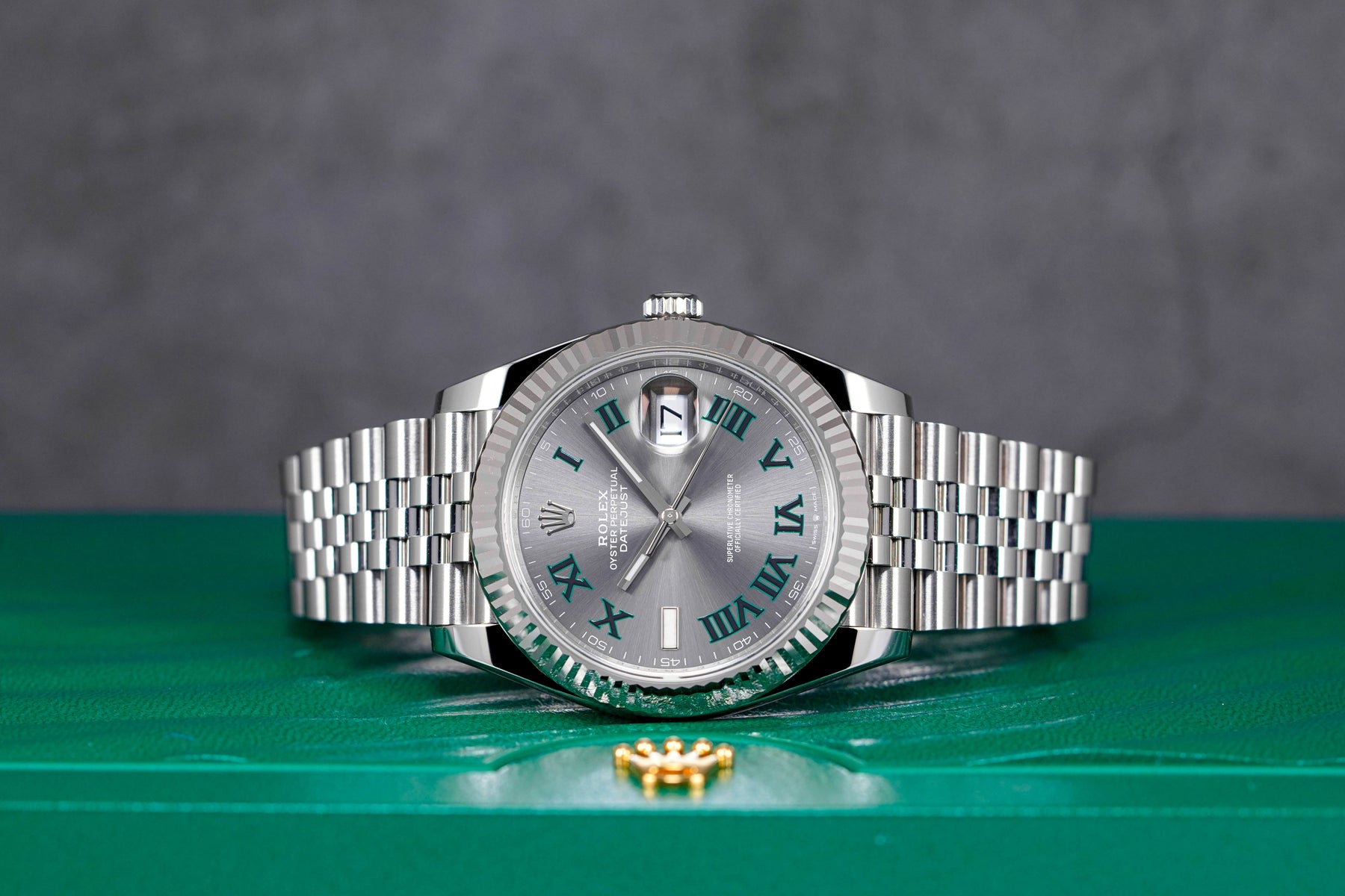 DATEJUST 41MM FLUTED WIMBLEDON DIAL (2022)