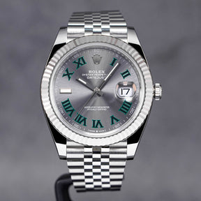 DATEJUST 41MM FLUTED WIMBLEDON DIAL (2022)