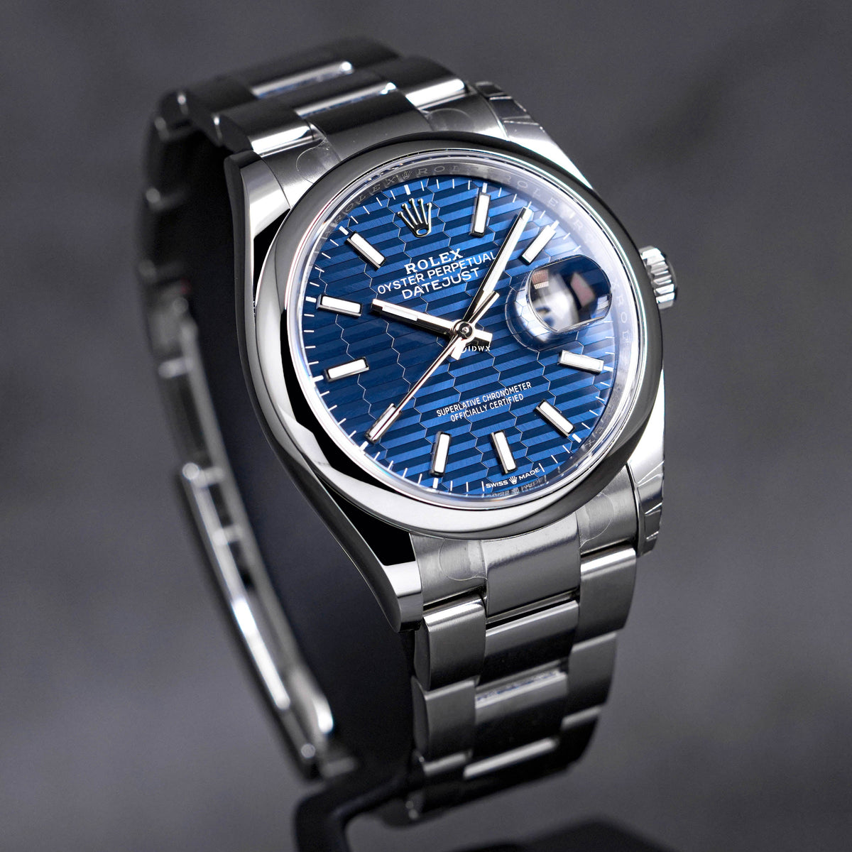 DATEJUST 36MM BLUE FLUTED DIAL (2023)
