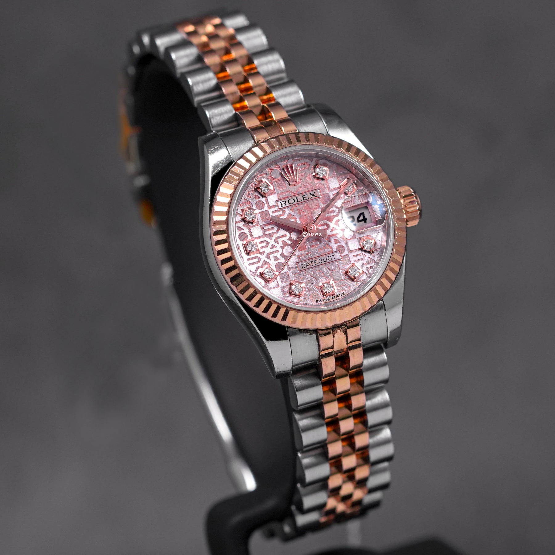 DATEJUST 26MM TWOTONE ROSEGOLD PINK COMPUTERIZED DIAMOND DIAL (2011)