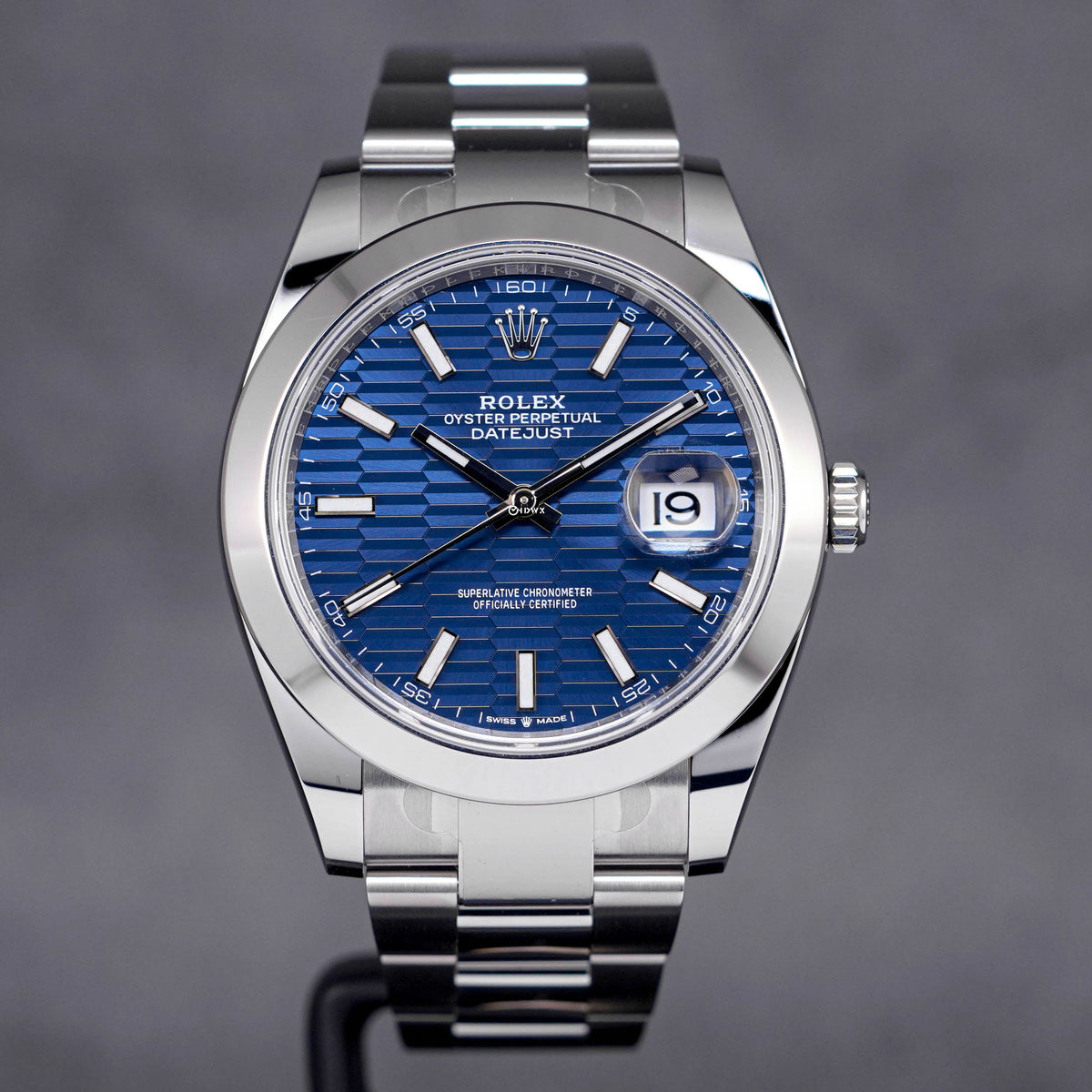 DATEJUST 41MM BLUE FLUTED DIAL (2023)