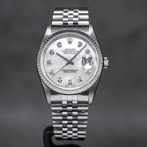 DATEJUST 36MM CUSTOM MOP DIAL DIAMOND INDEX 'A SERIES' (WATCH ONLY-CIRCA 1999)