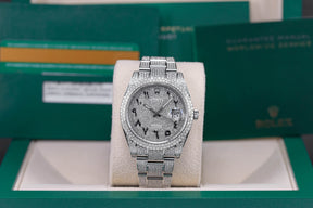 DATEJUST II CUSTOM PAVED DIAMOND SET ARABIC DIAL (2020)