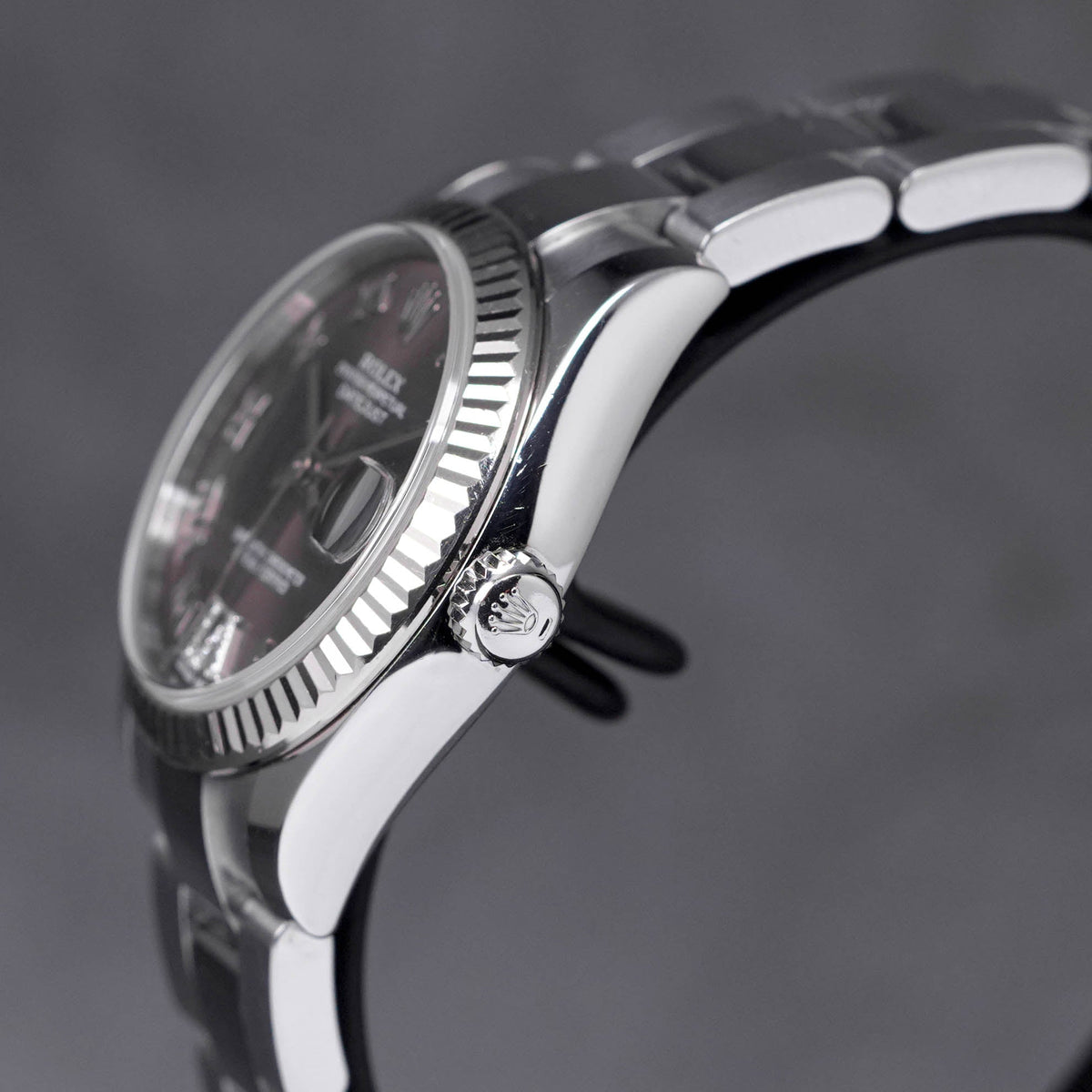 DATEJUST 31MM RHODIUM ROMAN DIAMOND ON VI DIAL (2015)