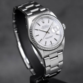 DATEJUST 36 16220 ENGINE TURNED BEZEL WHITE DIAL (2000)