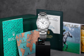 DATEJUST 36 16220 ENGINE TURNED BEZEL WHITE DIAL (2000)