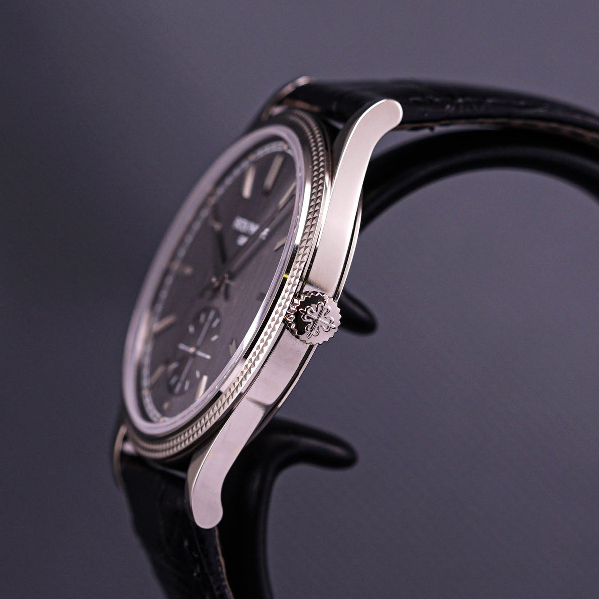 CALATRAVA 'CLOUS DE PARIS' WHITE GOLD 6119G (2021)