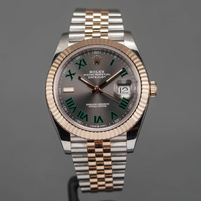 DATEJUST 41MM TWOTONE ROSEGOLD WIMBLEDON (2019)