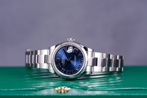 DATEJUST STEEL WHITEGOLD BLUE ROMAN DIAL