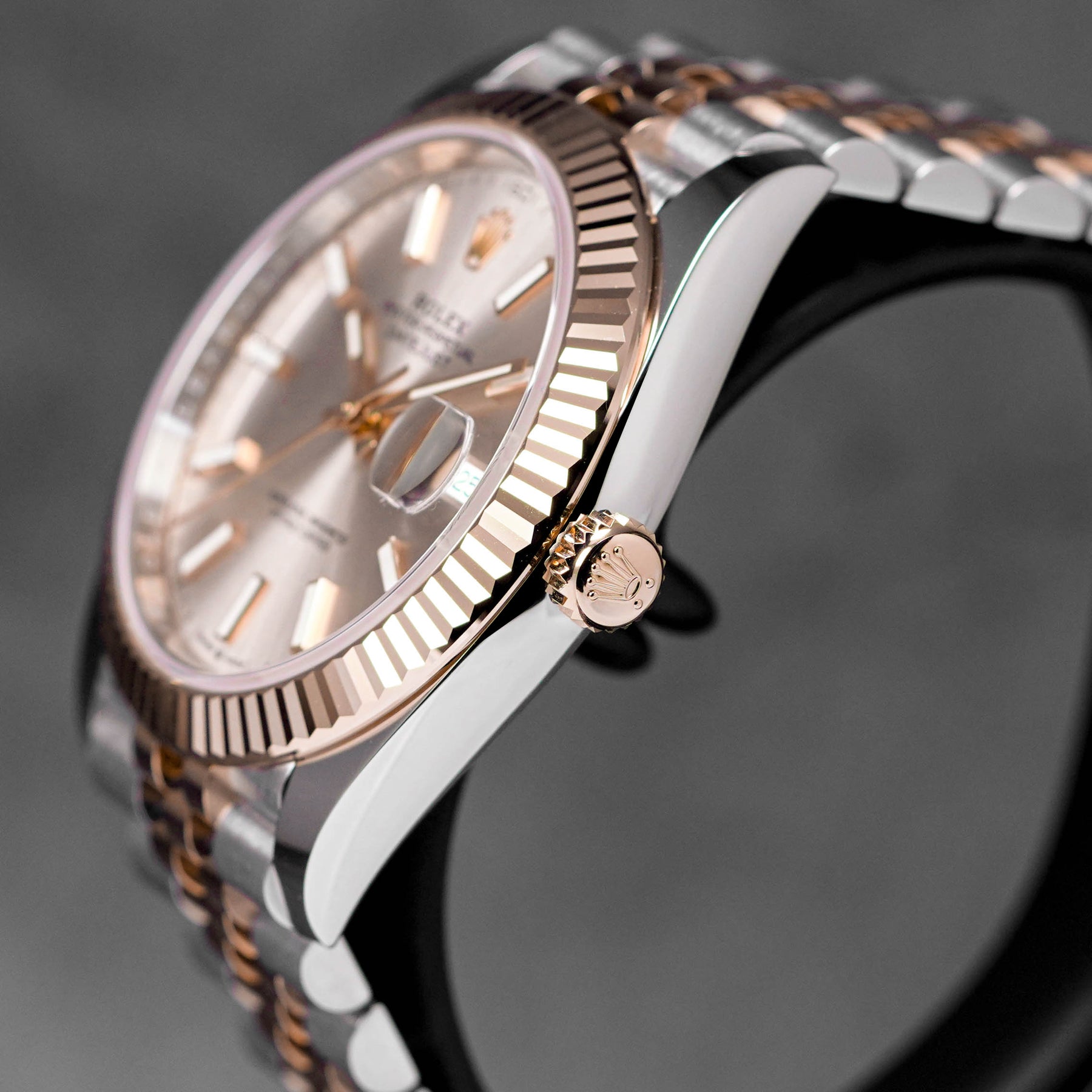 DATEJUST 41MM TWOTONE ROSEGOLD PINK SUNDUST DIAL (2023)