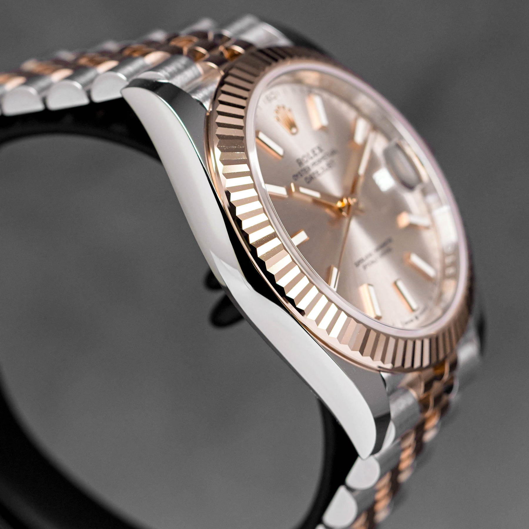 DATEJUST 41MM TWOTONE ROSEGOLD PINK SUNDUST DIAL (2023)