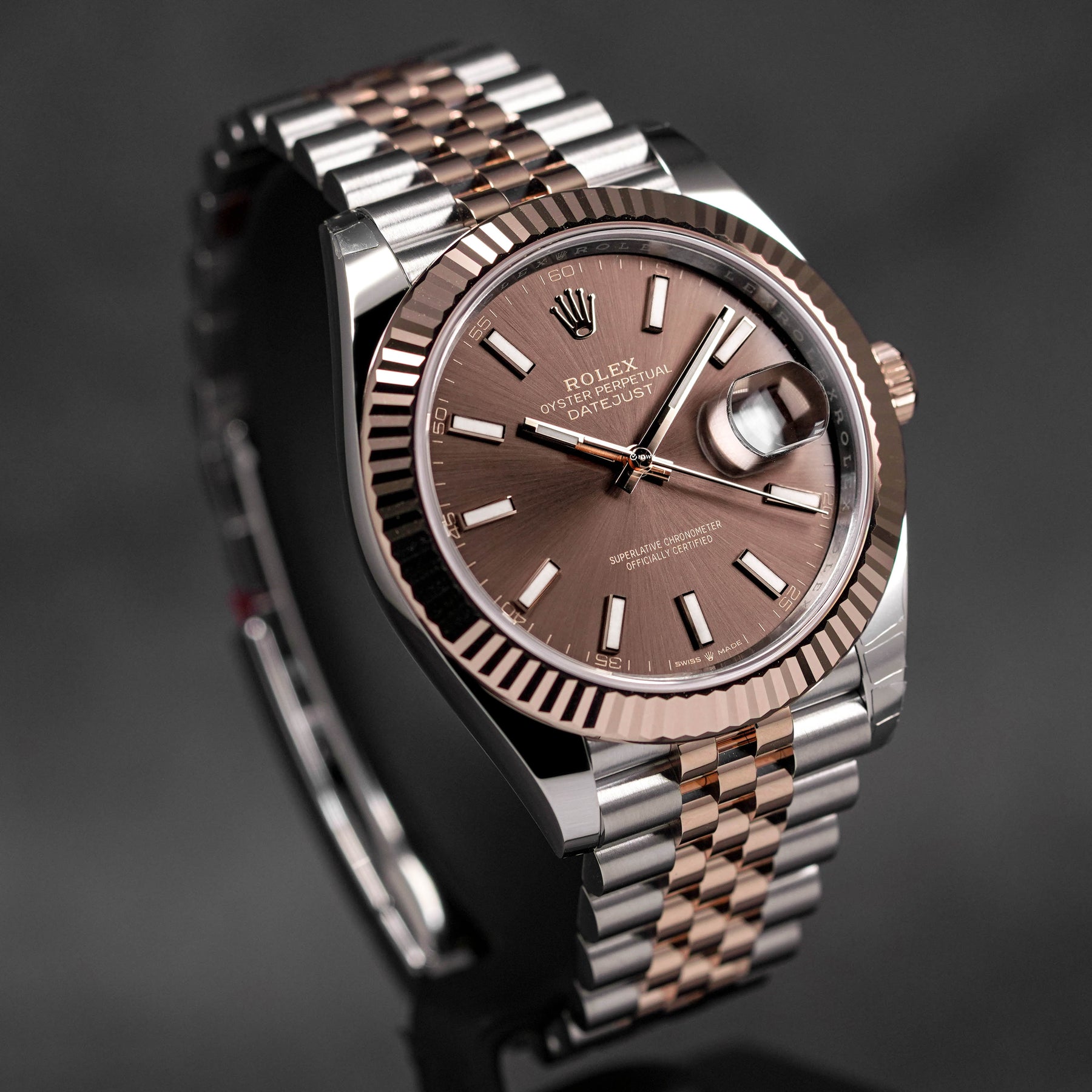 DATEJUST 41MM TWOTONE ROSEGOLD CHOCO DIAL (2023)