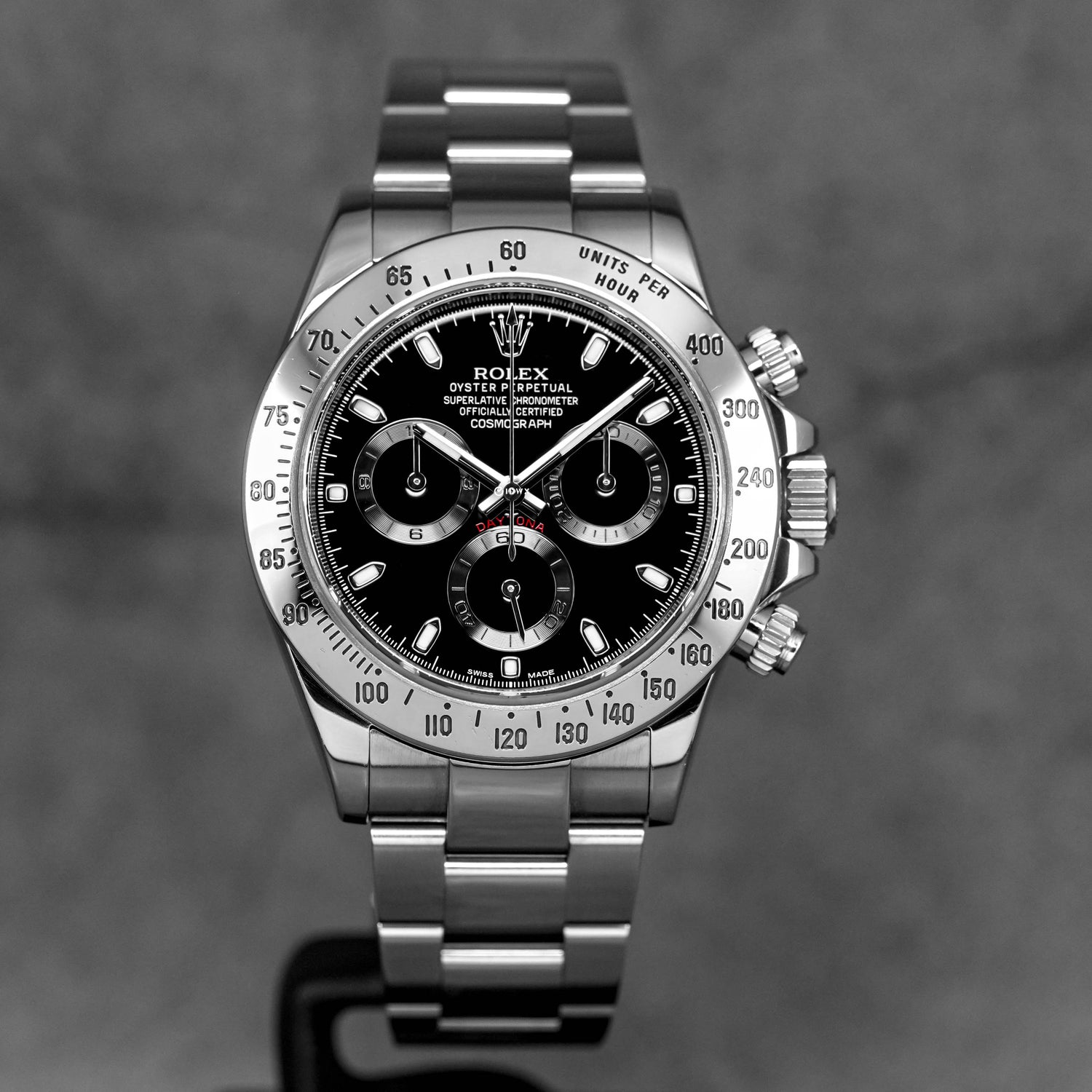 ROLEX DAYTONA STEEL BLACK 'APH' DIAL (2014) - OMNILUXE