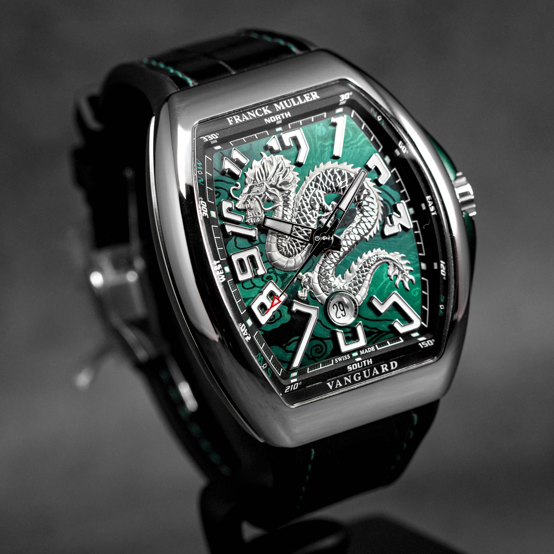 FRANCK MULLER VANGUARD V45 DRAGON KING GREEN DIAL LIMITED EDITION 2024 OMNILUXE