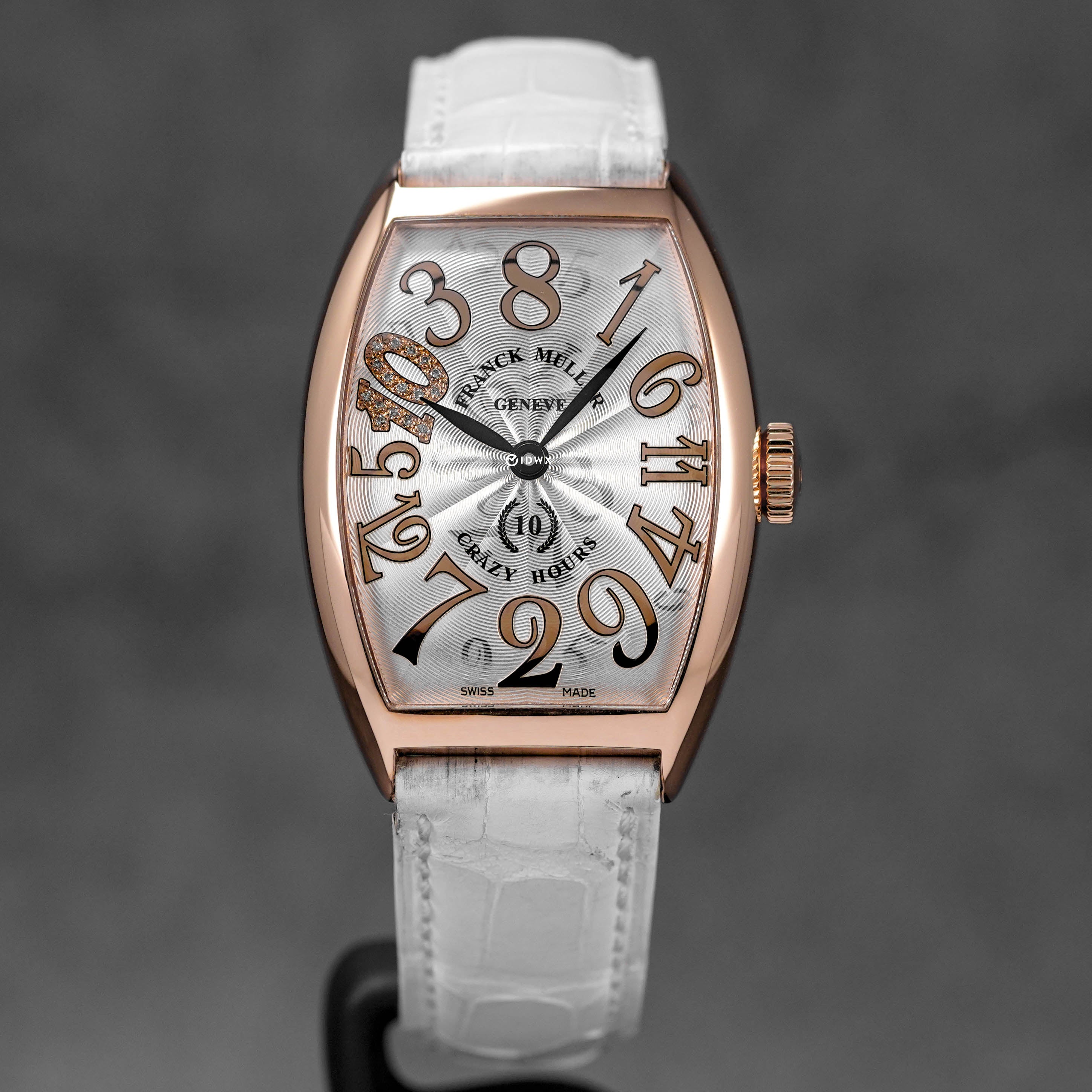 FRANCK MULLER MASTER OF COMPLICATIONS CRAZY HOURS ROSEGOLD DIAMOND