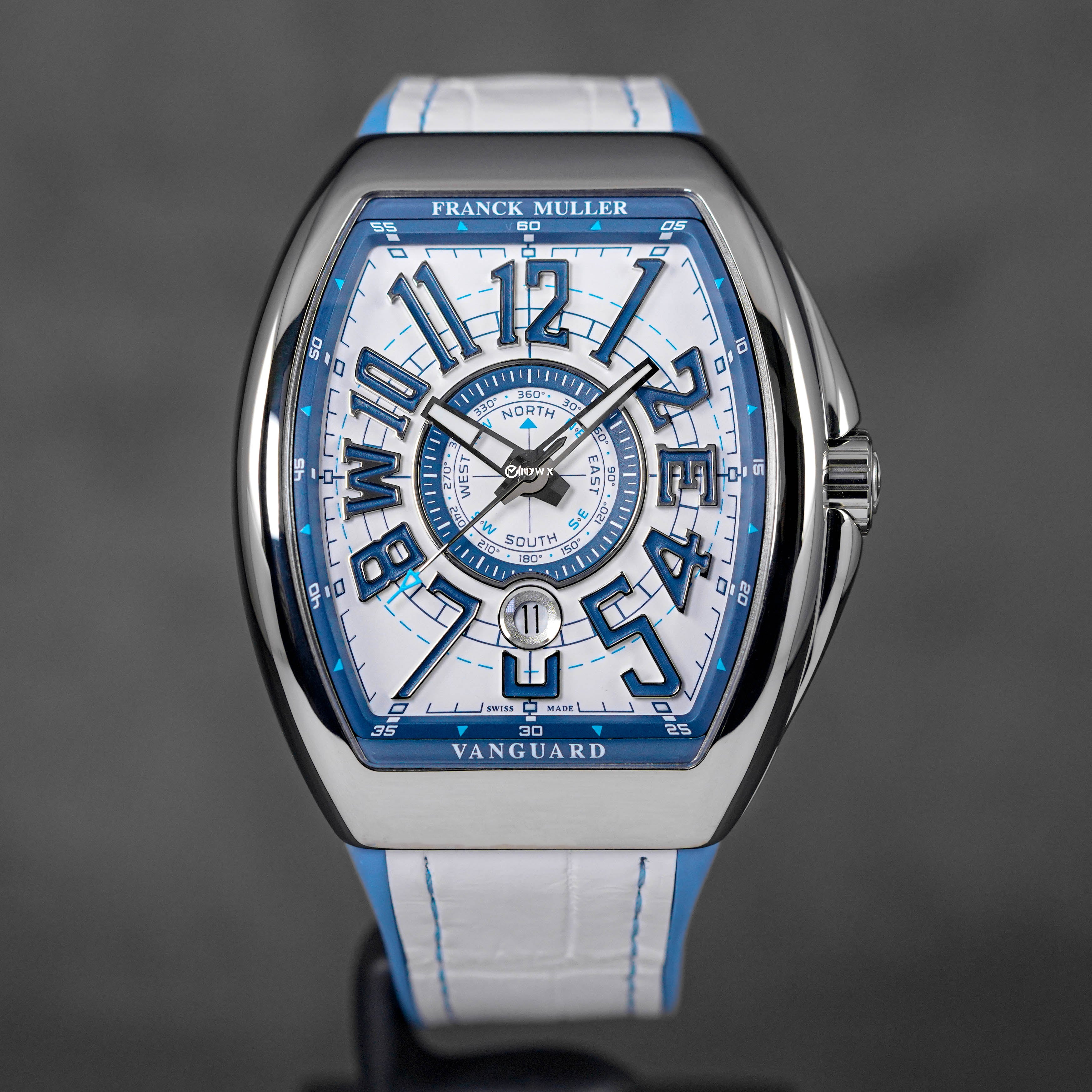 FRANCK MULLER VANGUARD V45 MARINER WHITE DIAL 2023 OMNILUXE