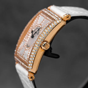 LONG ISLAND SUNRISE ROSEGOLD MOP DIAMOND DIAL WHITE LEATHER STRAP (2014)