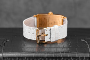 LONG ISLAND SUNRISE ROSEGOLD MOP DIAMOND DIAL WHITE LEATHER STRAP (2014)