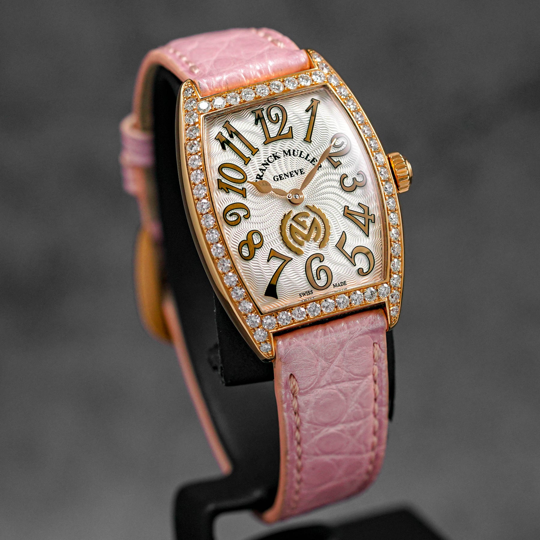 MASTER OF COMPLICATIONS CURVEX RELIEF ROSEGOLD DIAMOND BEZEL FM LOGO DIAL LIMITED EDITION 2021