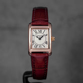 CLASSICS CAREE ROSEGOLD-PLATED STEEL WHITE DIAL LEATHER STRAP (2025)