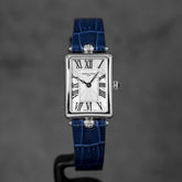 CLASSICS ART DECO CAREE STEEL MOP DIAL LEATHER STRAP (2025)