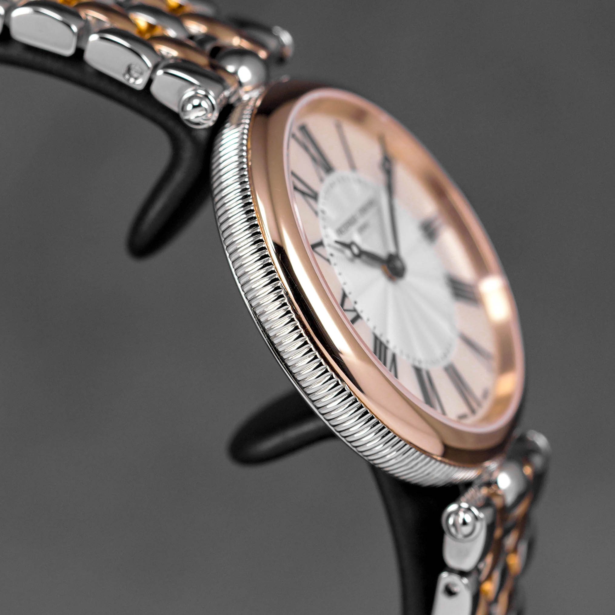 CLASSICS ART DECO ROUND TWOTONE ROSEGOLD-PLATED STEEL MOP DIAL