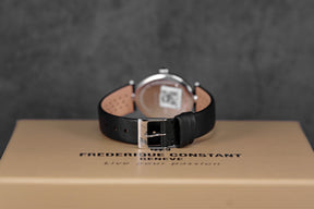 CLASSICS ART DECO OVAL STEEL MOP DIAL LEATHER STRAP (2025)