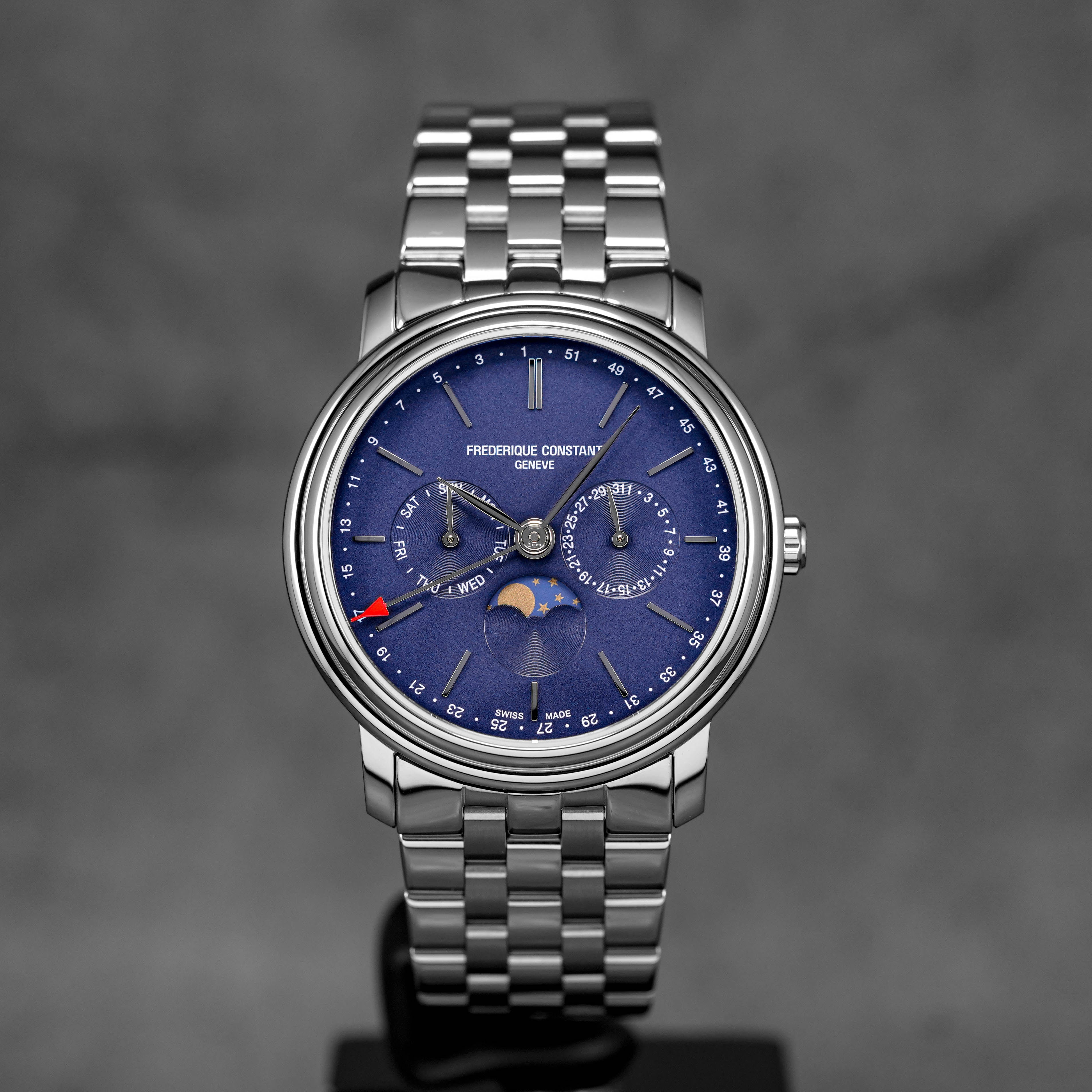 CLASSICS BUSINESS TIMER MOONPHASE BLUE DIAL