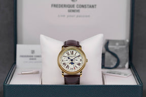 CLASSICS BUSINESS TIMER MOONPHASE YELLOWGOLD-PLATED STEEL WHITE DIAL (2025)