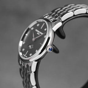 SLIMLINE MOONPHASE BLACK MOP DIAMOND DIAL (2025)