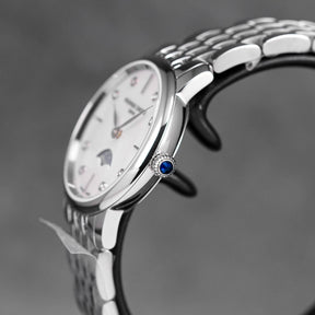 SLIMLINE MOONPHASE WHITE MOP DIAMOND DIAL (2025)