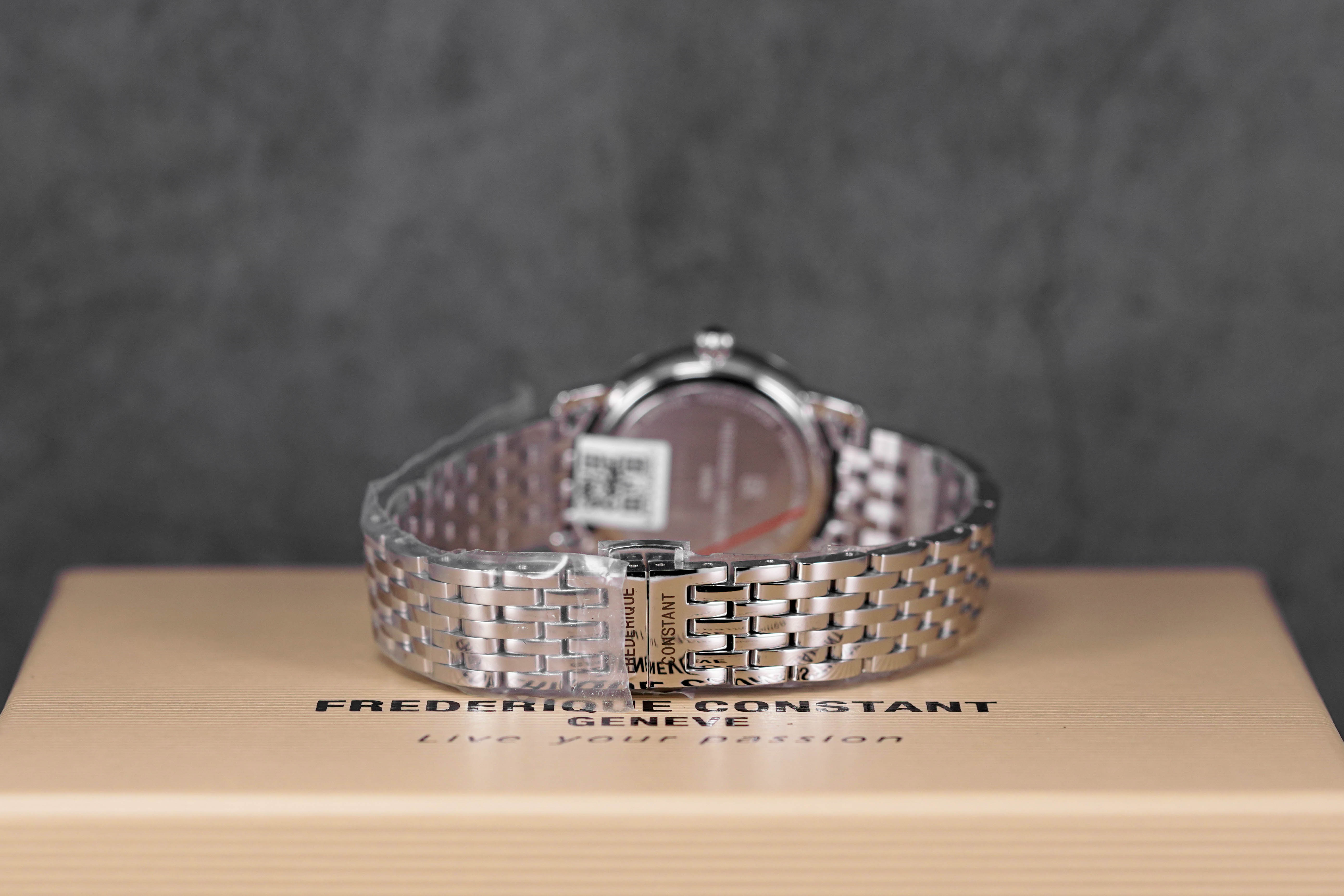 SLIMLINE MOONPHASE WHITE MOP DIAMOND DIAL