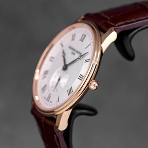 SLIMLINE SMALL SECONDS ROSEGOLD-PLATED STEEL WHITE ROMAN DIAL (2025)