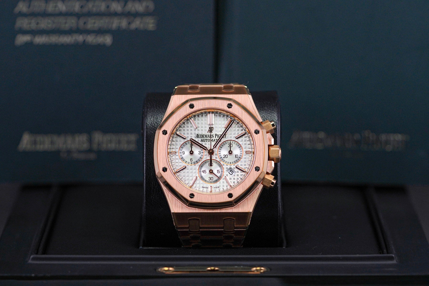 ROYAL OAK CHRONOGRAPH 41MM ROSEGOLD WHITE DIAL (2017)