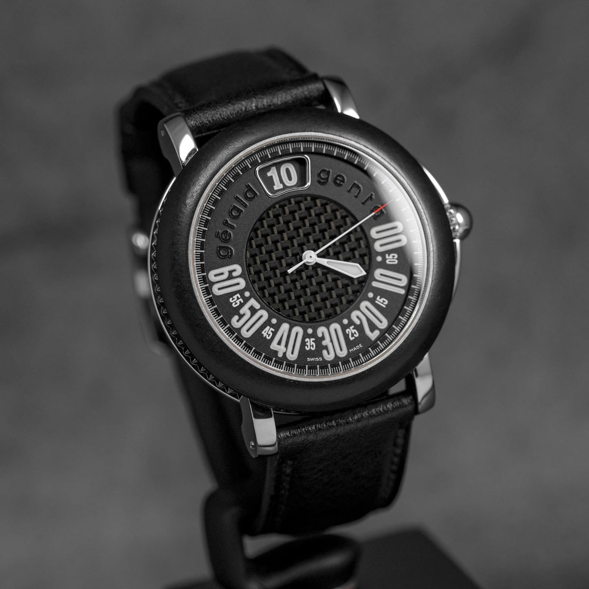 RETRO SPORT JUMPING HOUR BLACK DIAL (WATCH ONLY)