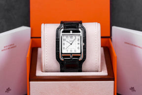 CAPE COD TGM WHITE DIAL QUARTZ BLACK LEATHER STRAP (2019)