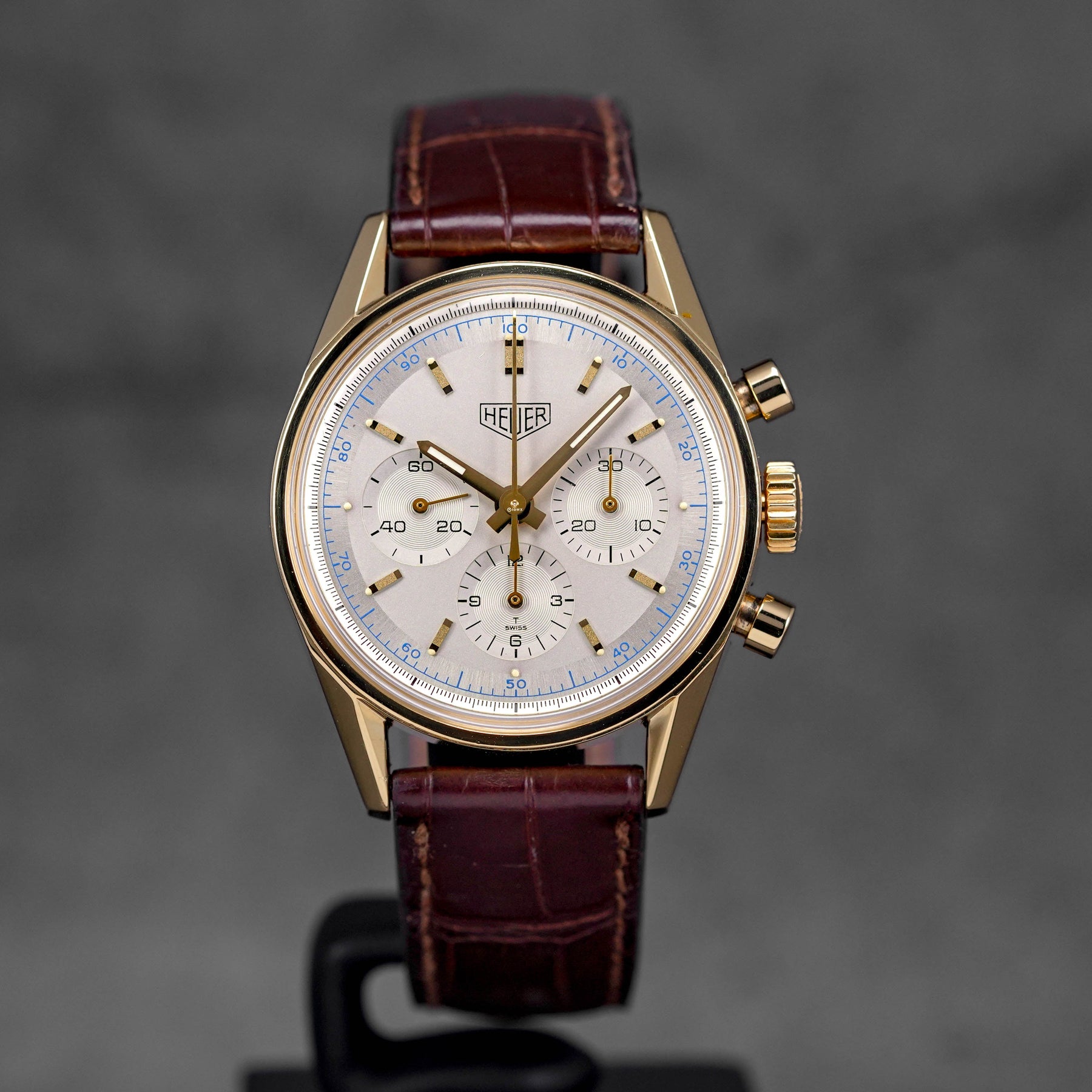 TAG HEUER CARRERA CHRONOGRAPH 'HEUER 1964 RE-EDITION' YELLOWGOLD
