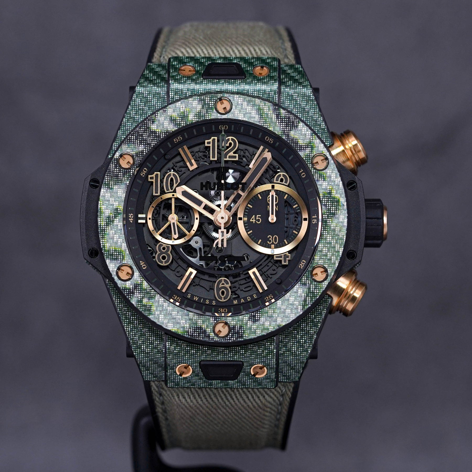 BIG BANG UNICO 45MM ITALIA INDEPENDENT GREEN CAMO (2016)