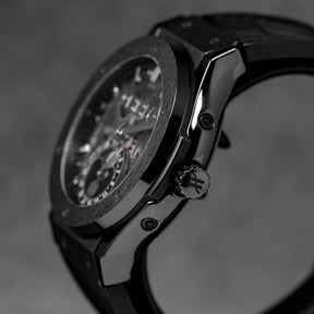 CLASSIC FUSION 45MM AEROFUSION MOONPHASE BLACK MAGIC CERAMIC (2018)