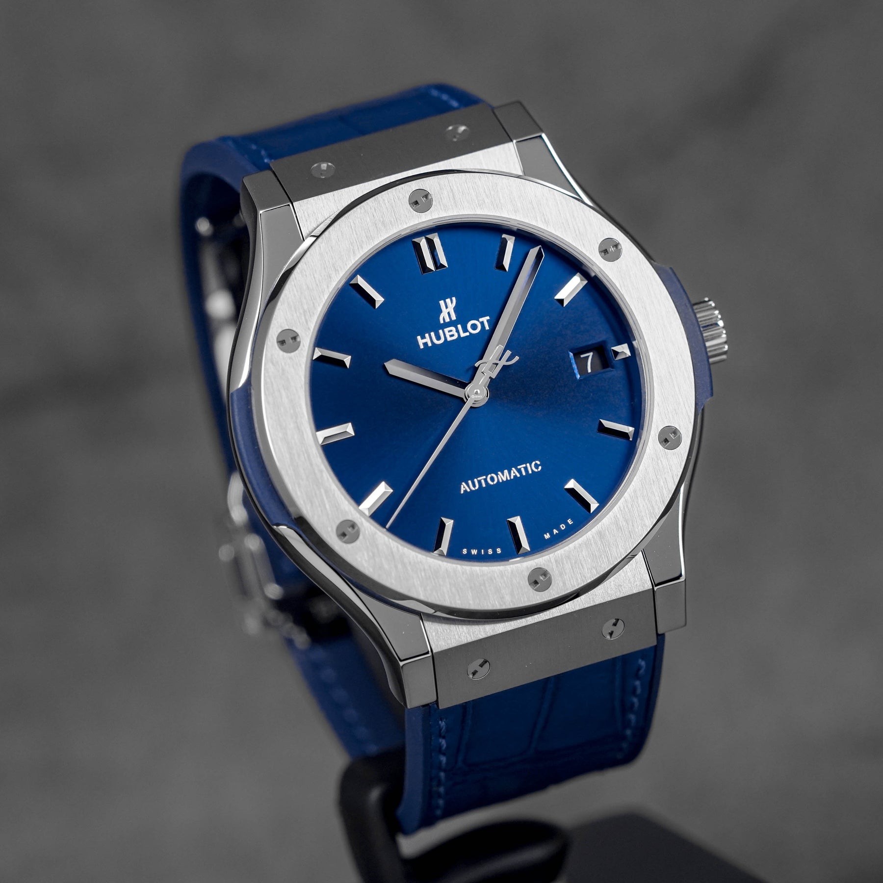 Harga Hublot Classic Fusion 45mm Titanium Blue Terbaru