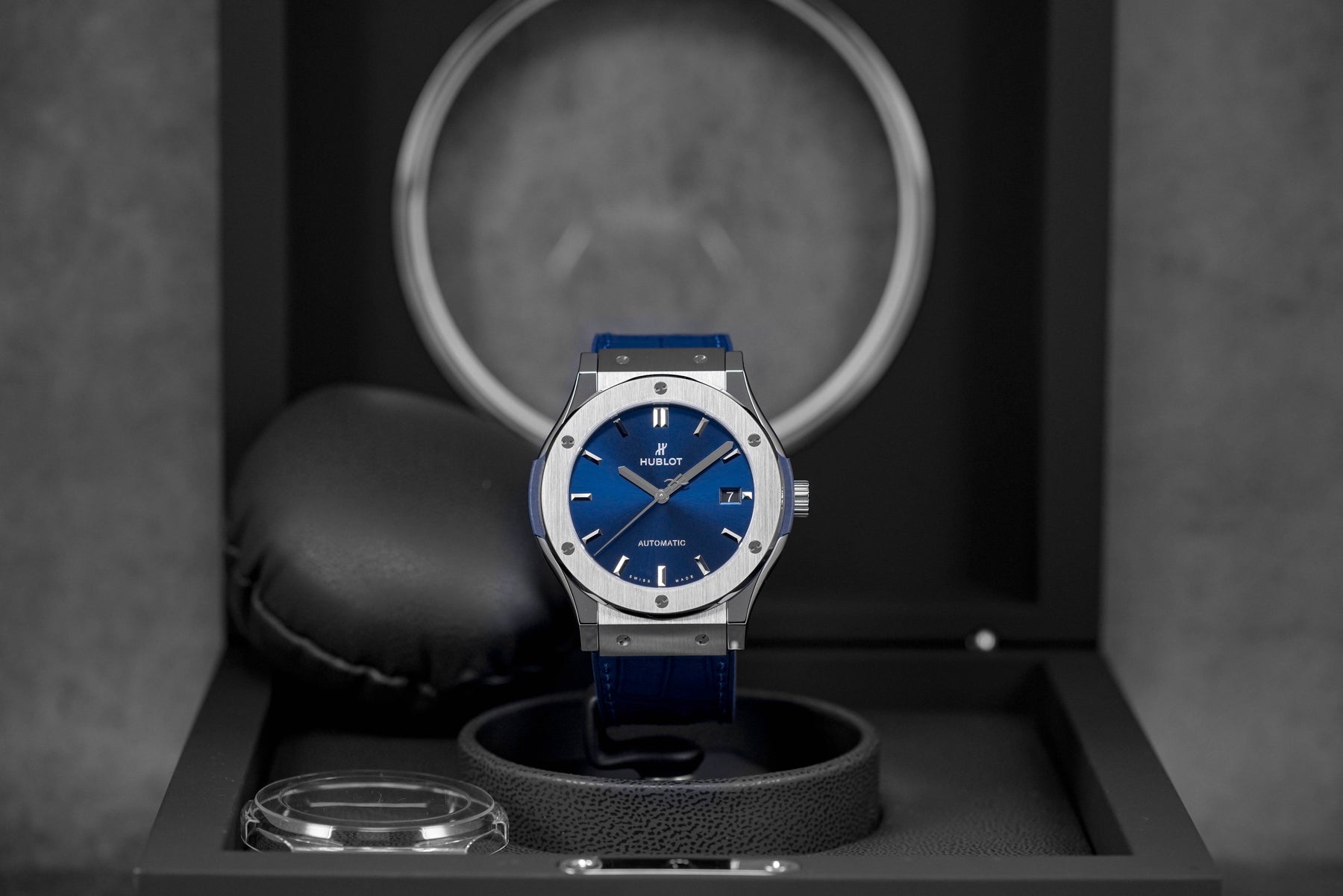 Harga Hublot Classic Fusion 45mm Titanium Blue Terbaru