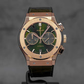 Harga Hublot Classic Fusion Chronograph King Gold Green