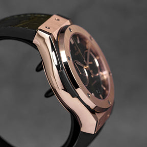 Harga Hublot Classic Fusion Chronograph King Gold Green