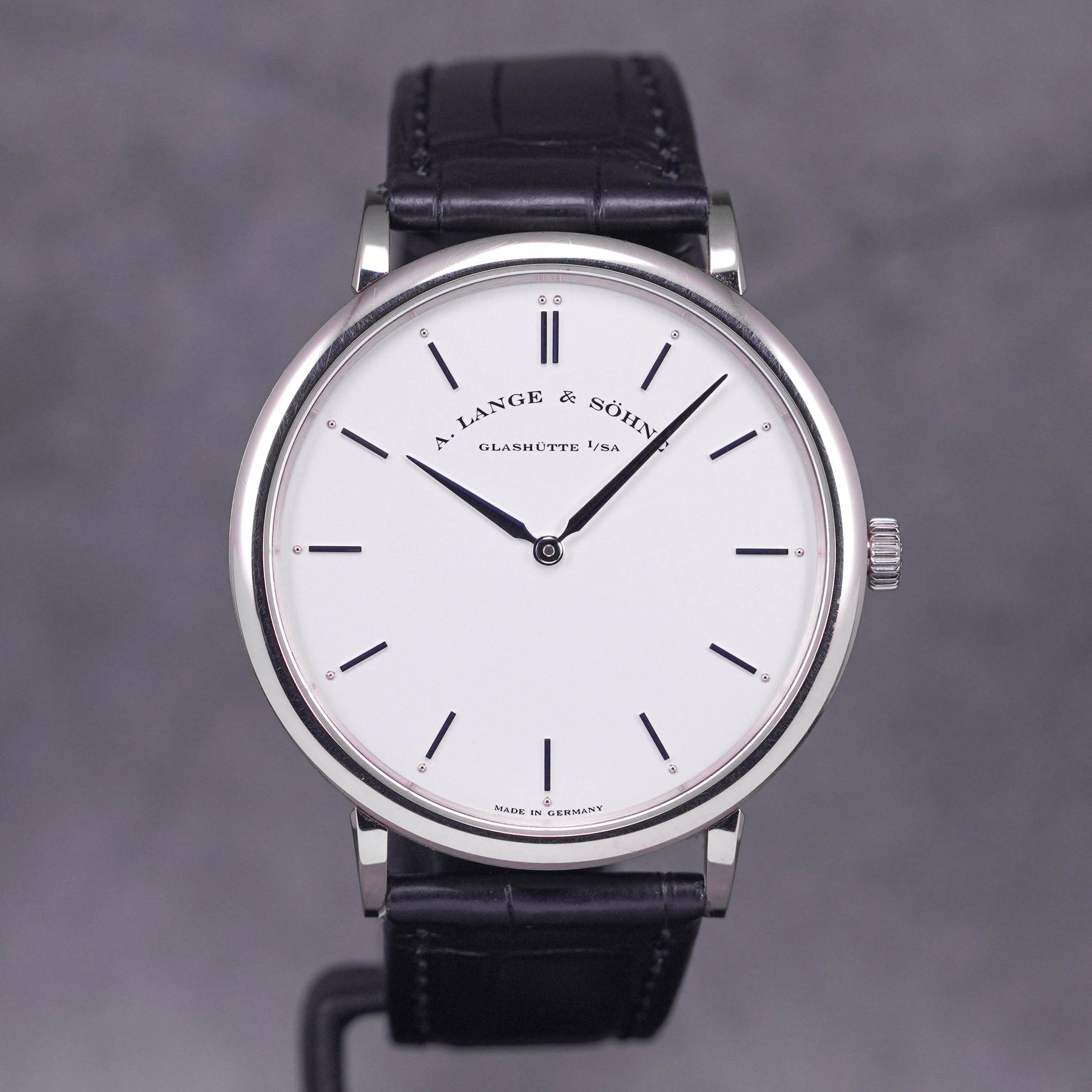 SAXONIA THIN WHITE GOLD SILVER DIAL (2015)