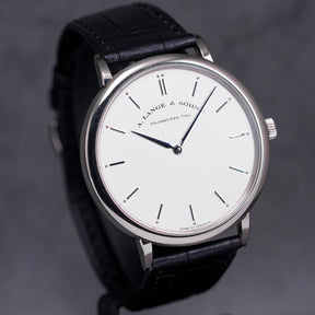 SAXONIA THIN WHITE GOLD SILVER DIAL (2015)