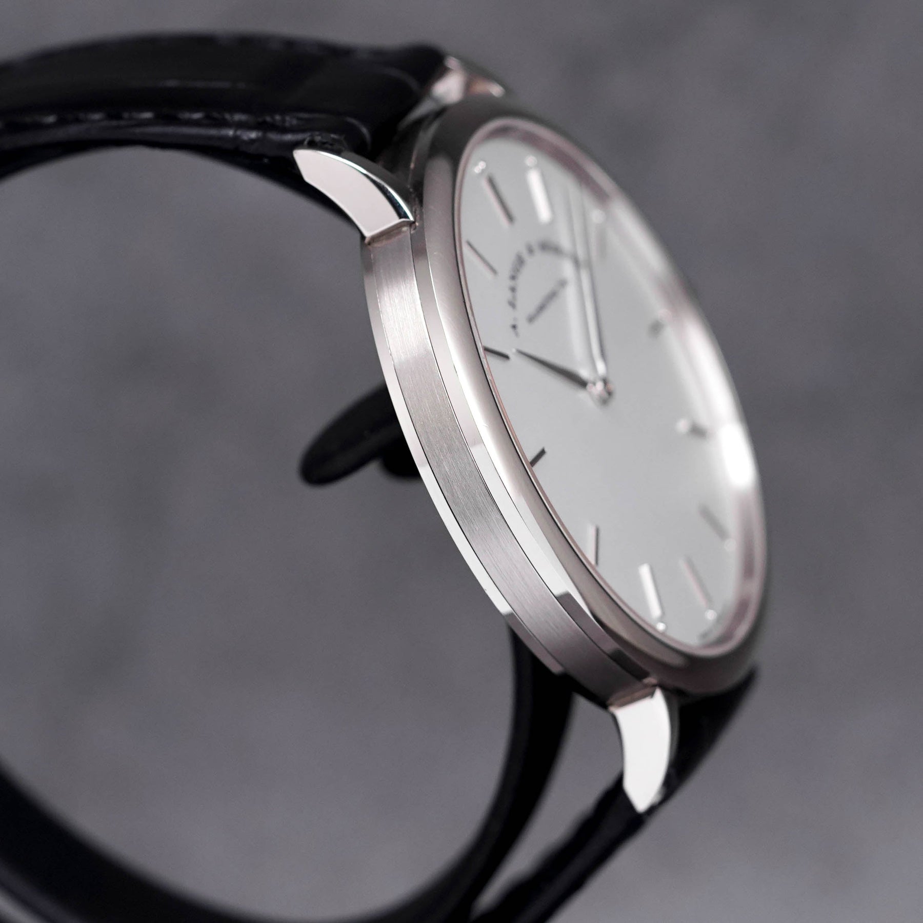 SAXONIA THIN WHITE GOLD SILVER DIAL (2015)