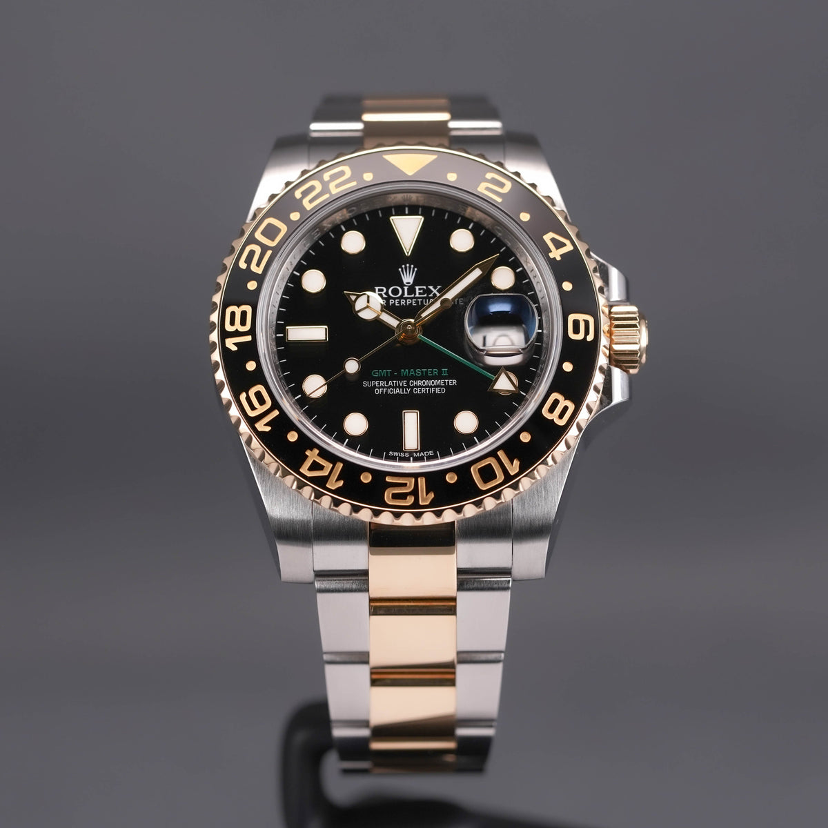 GMT MASTER-II TWOTONE YELLOWGOLD BLACK DIAL (2013)