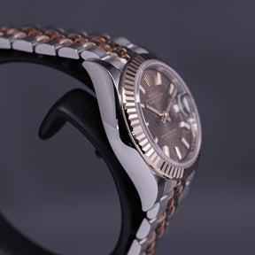 DATEJUST 28MM TWOTONE ROSEGOLD CHOCO DIAL (2022)